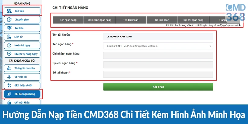 Hướng Dẫn Nạp Tiền CMD368 Chi Tiết Kèm Hình Ảnh Minh Họa