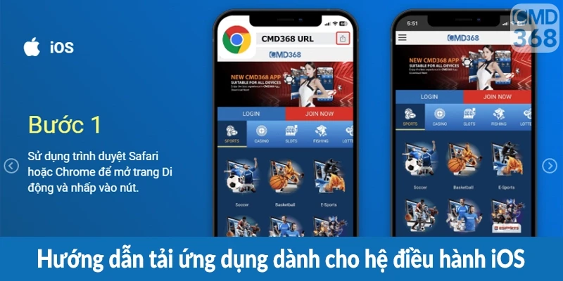 Hướng dẫn tải ứng dụng dành cho hệ điều hành iOS