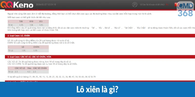 Lô xiên là gì?