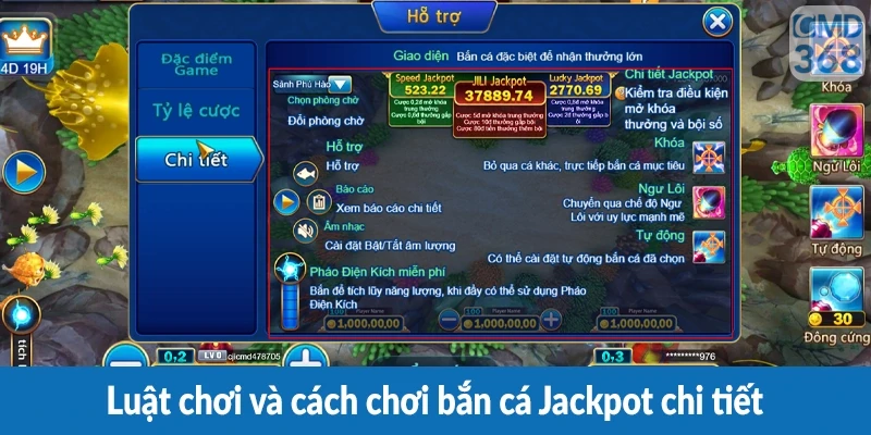Luật chơi và cách chơi bắn cá Jackpot chi tiết