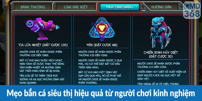 Mẹo bắn cá siêu thị hiệu quả từ người chơi kinh nghiệm